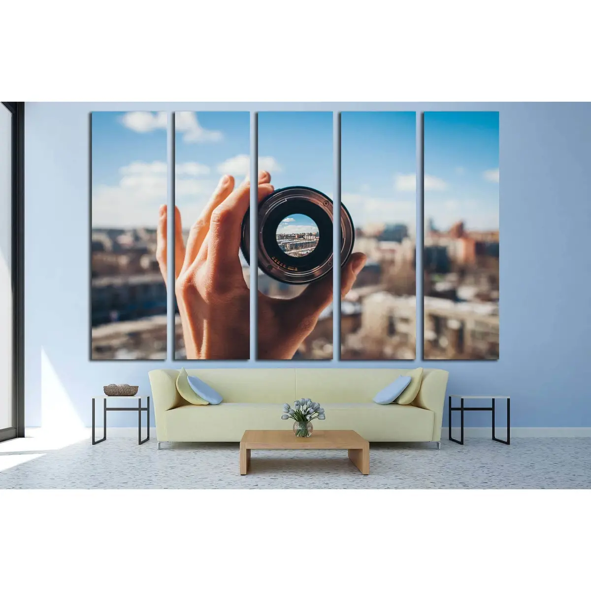 Urban Cityscape Canvas Art Print #3044 – Premium Ready-to-Hang Wall Decor - Image 3