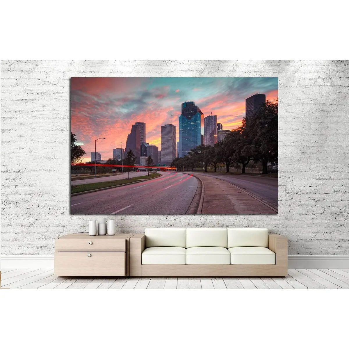 Cityscape №885 Ready To Hang Canvas Print 3