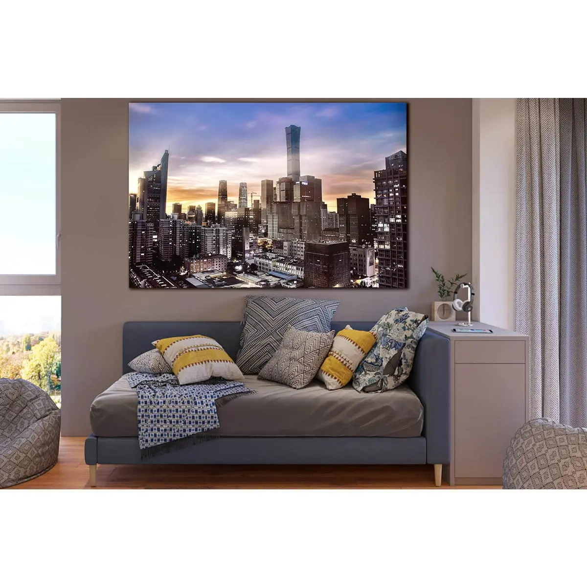 Cityscape Beautiful Morning №Sl1455 Ready To Hang Canvas Print 2