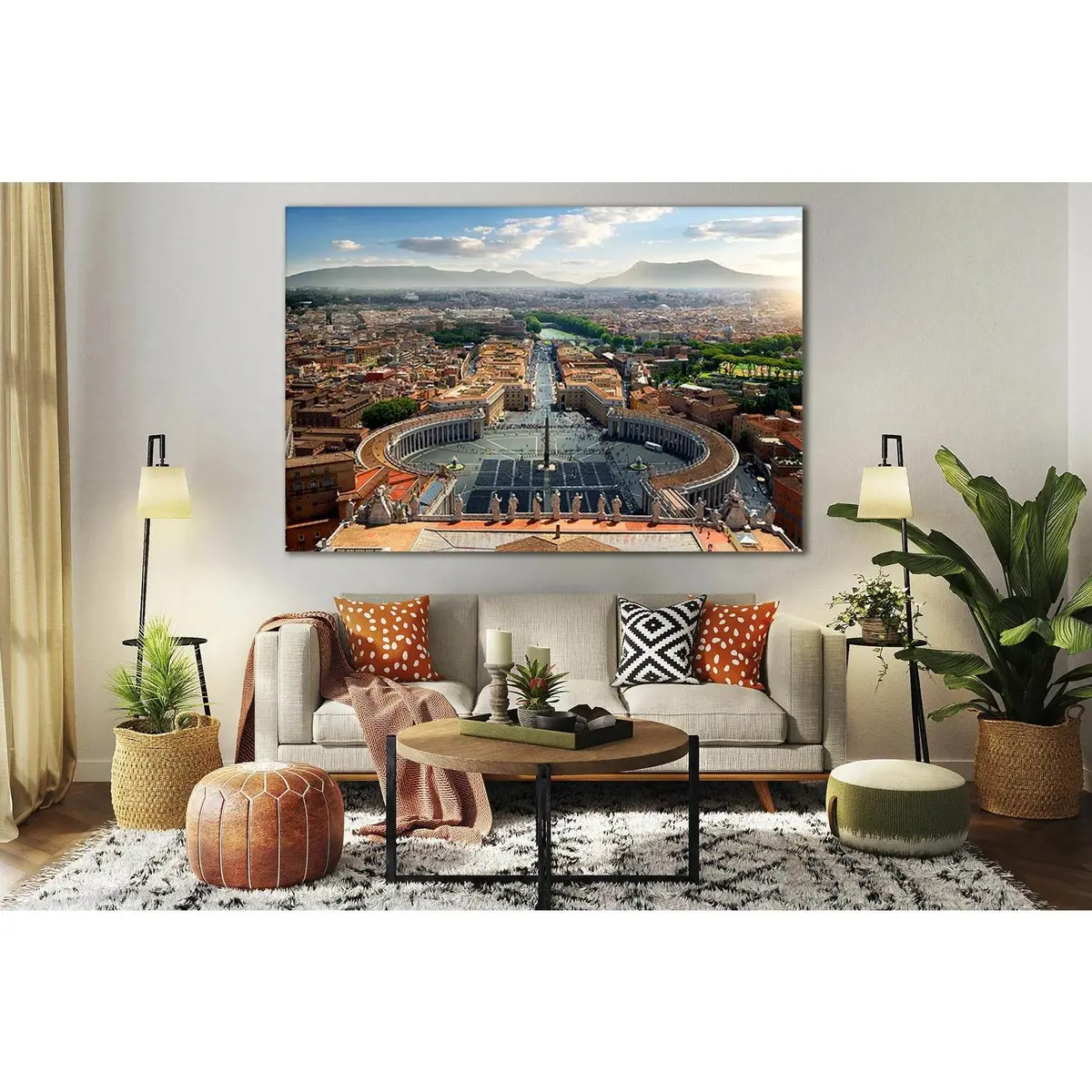 Cityscape Italy Rome Vatican №Sl345 Ready To Hang Canvas Print 2