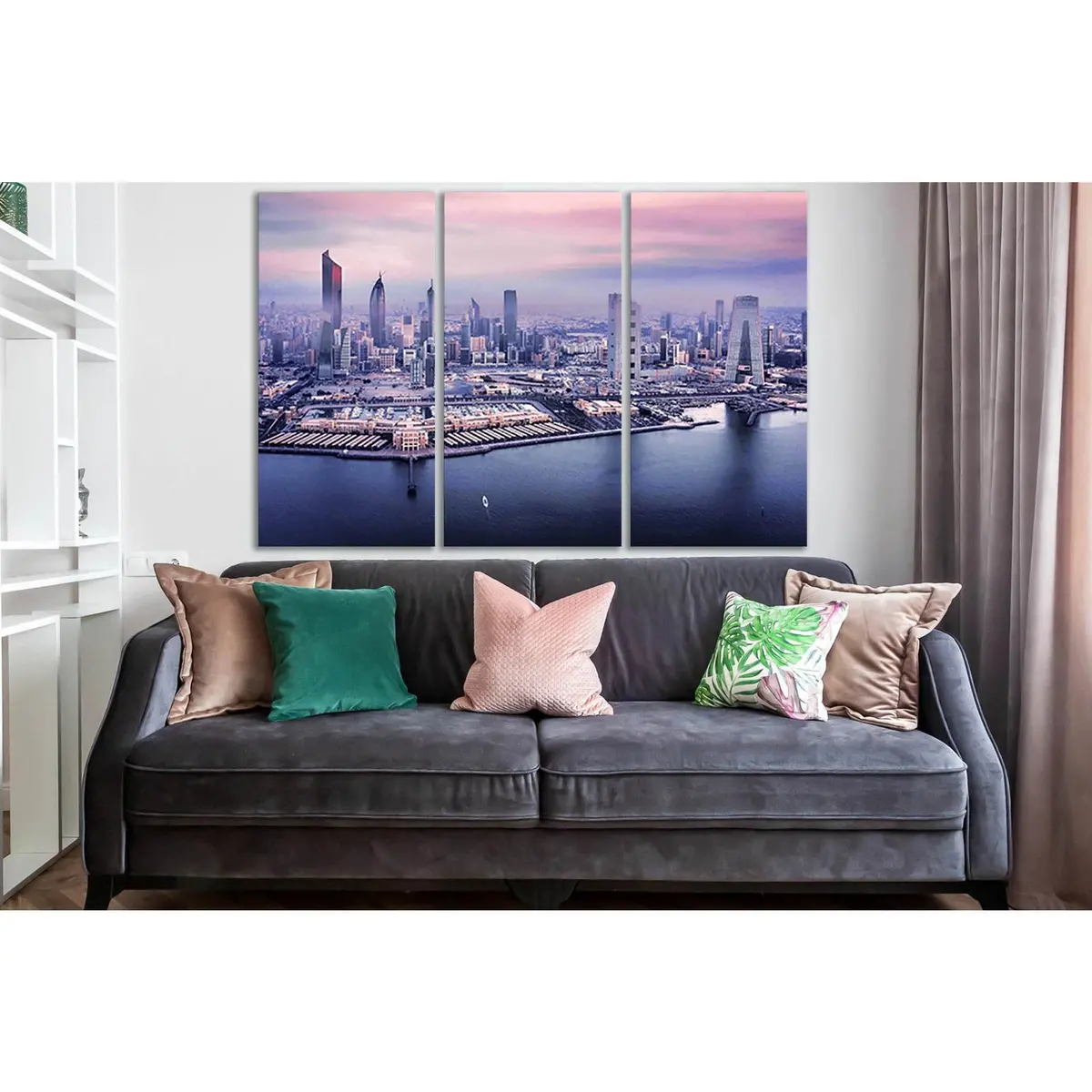 Cityscape Kuwait City At Sunset №Sl1468 Ready To Hang Canvas Print 5