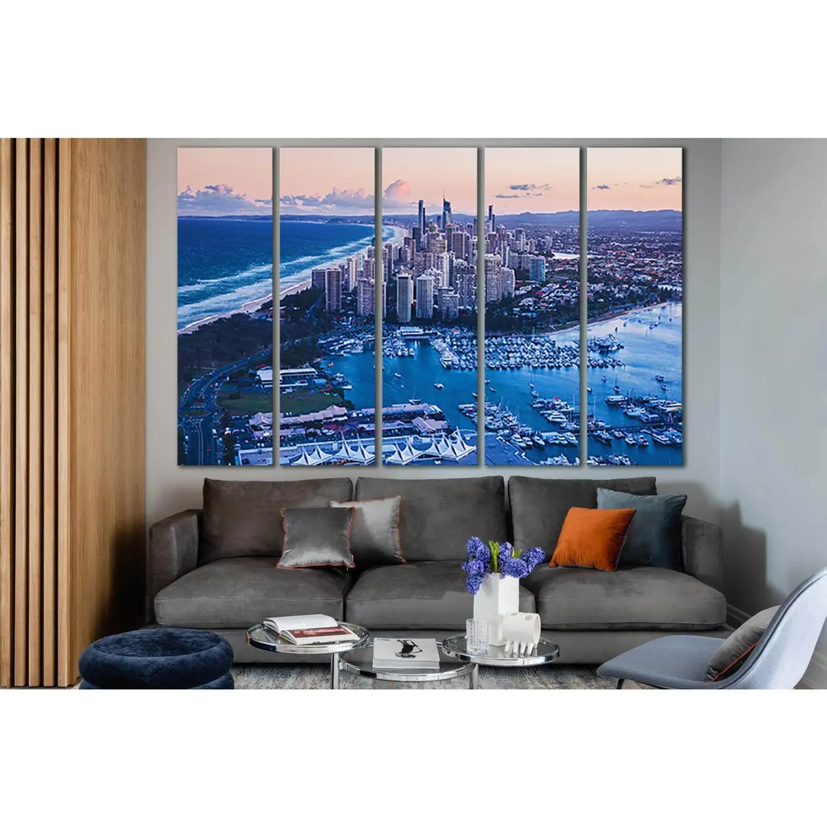 Gold Coast Cityscape Canvas Art №SL1466 – Premium Ready-to-Hang Wall Decor - Image 3