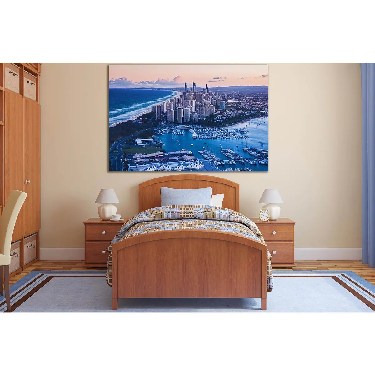 Cityscape Of Gold Coast №Sl1466 Ready To Hang Canvas Print 1