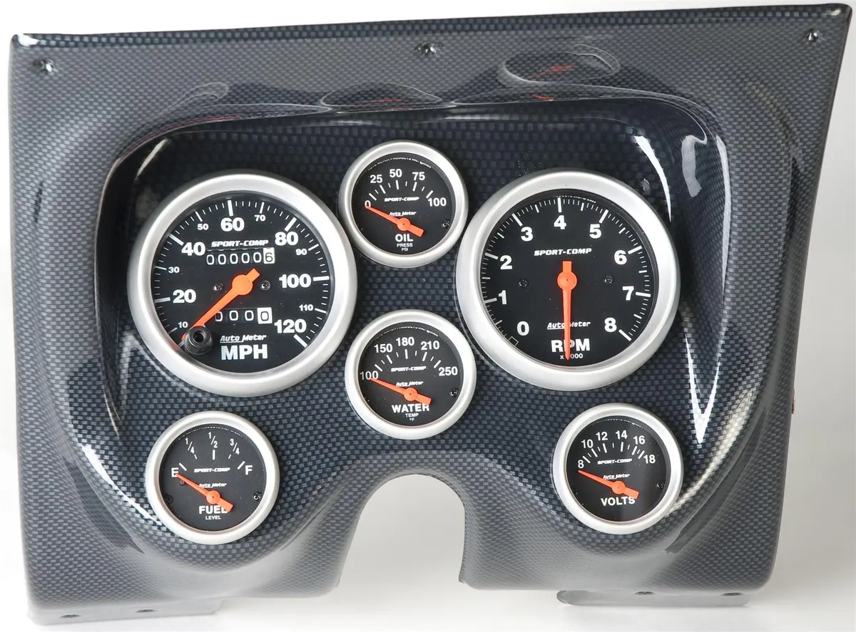 Classic Thunder Road Instrument Panel With Autometer Gauges – Custom Dash Assembly 1