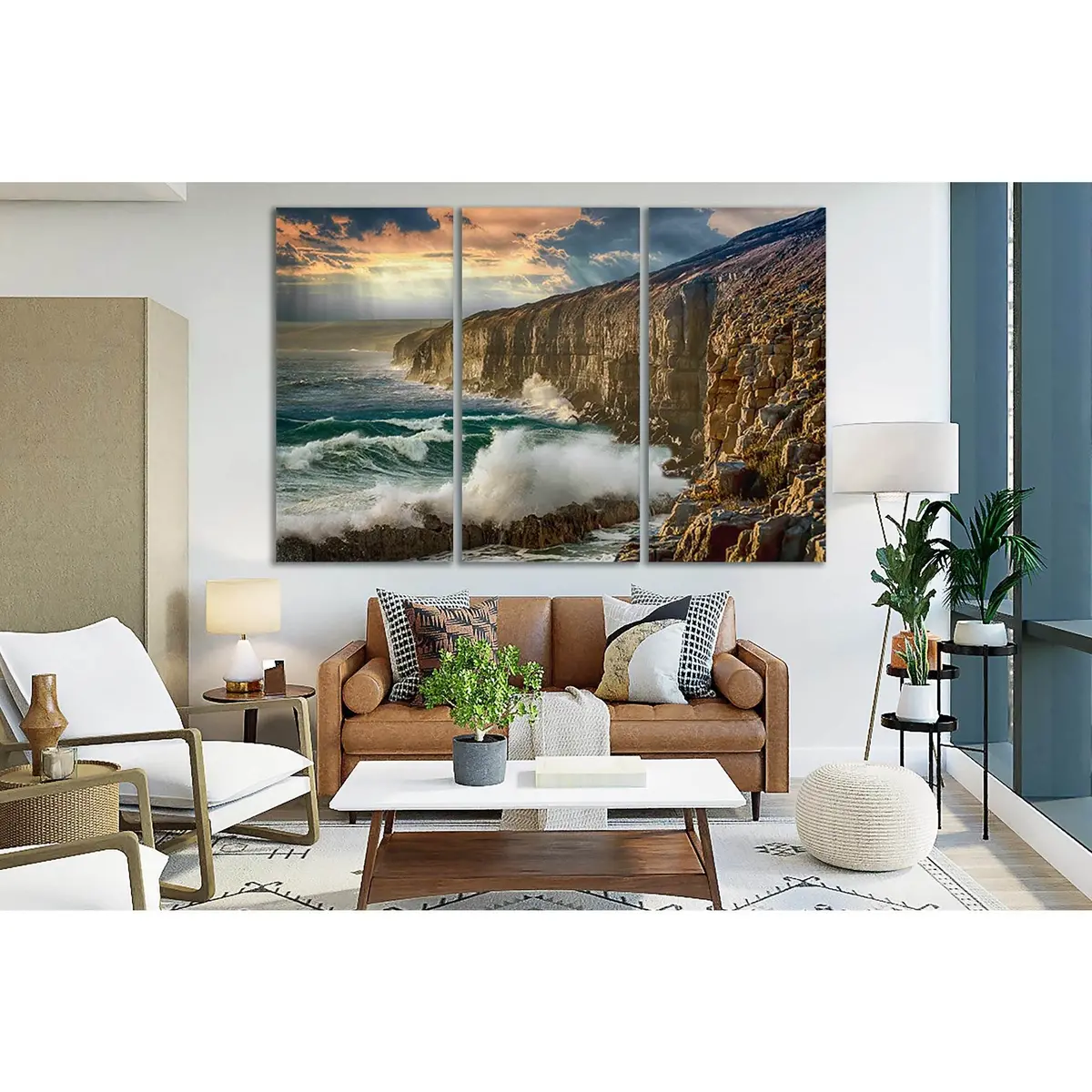 Cliff Of The Seashore №Sl196 Ready To Hang Canvas Print 5