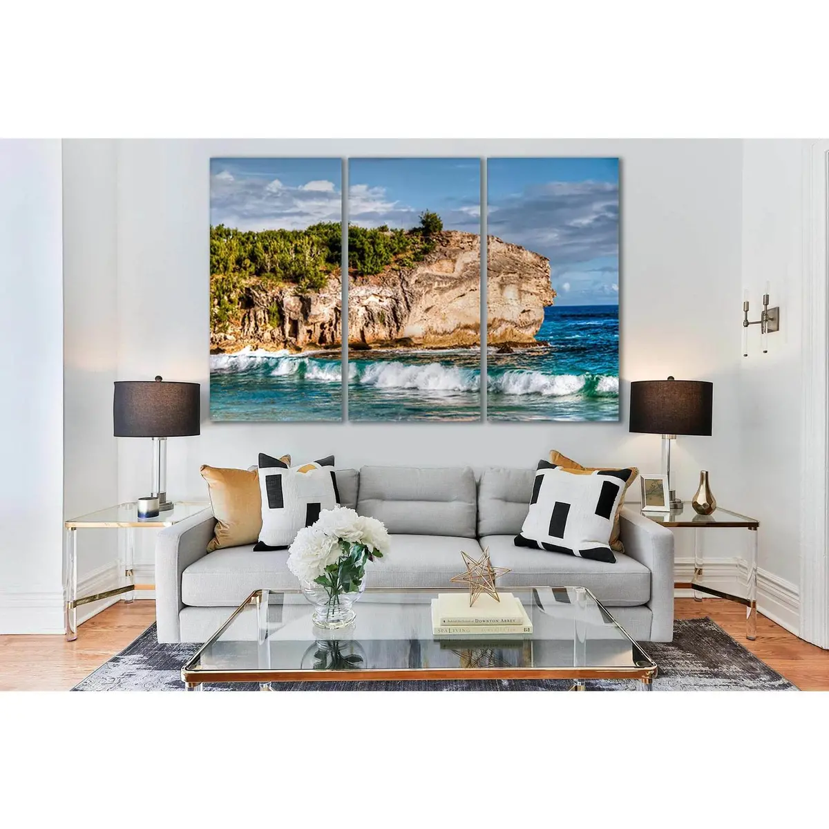 Cliff Sea Waves №Sl118 Ready To Hang Canvas Print 5