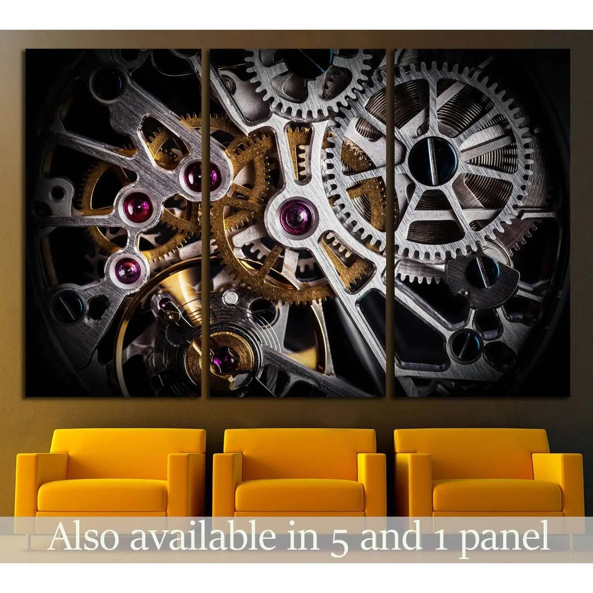 Clock Mechanism №535 Ready To Hang Canvas Print 5
