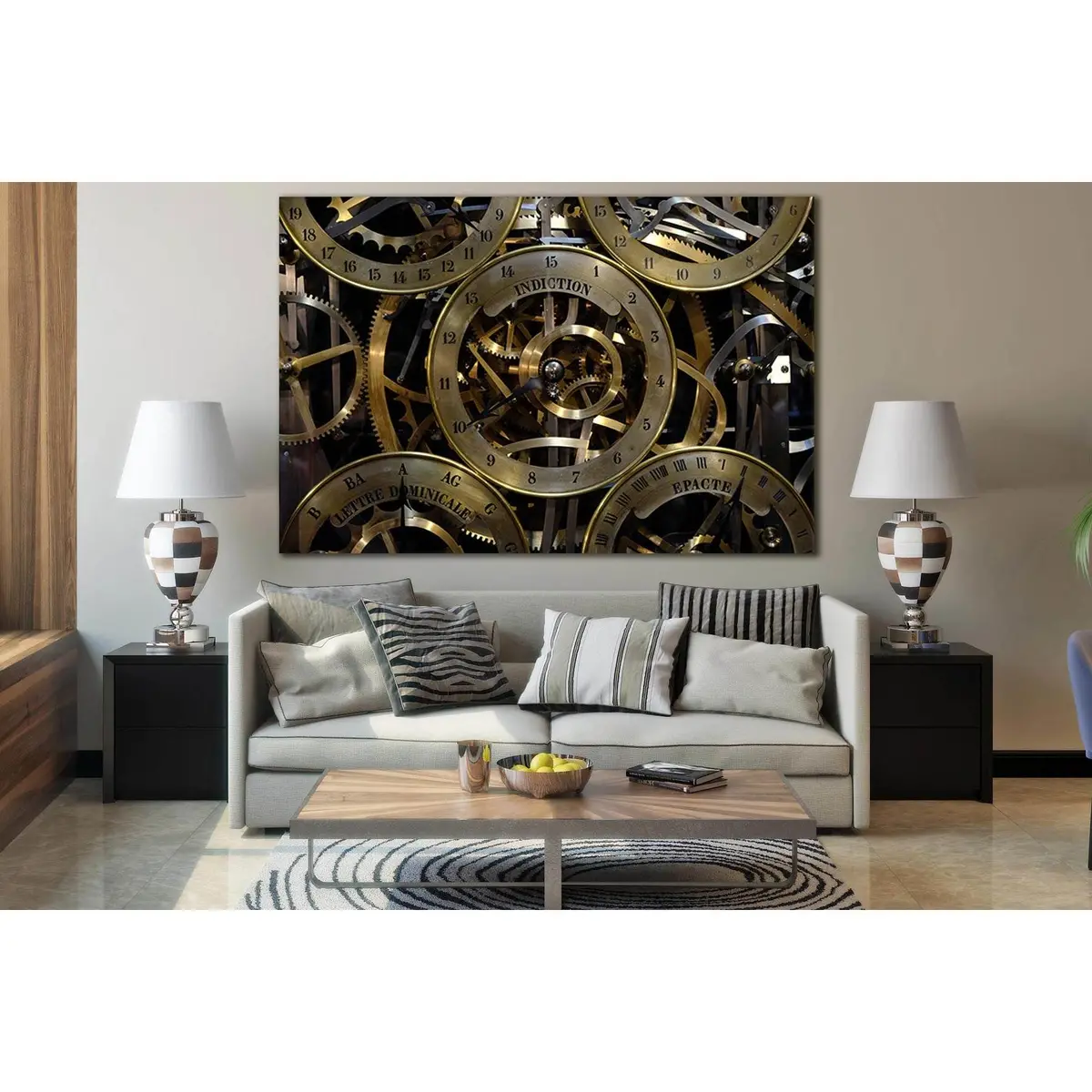 Clock Movement №Sl787 Ready To Hang Canvas Print 1