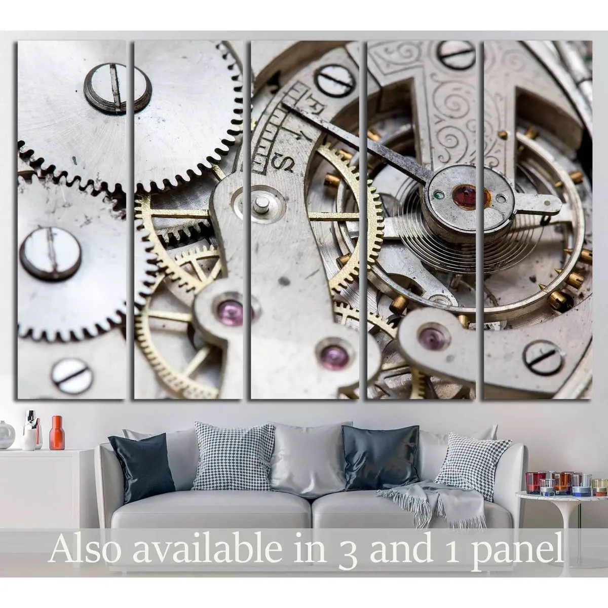 Contemporary Clock Wall Art #216 – Premium Ready-to-Hang Canvas Print