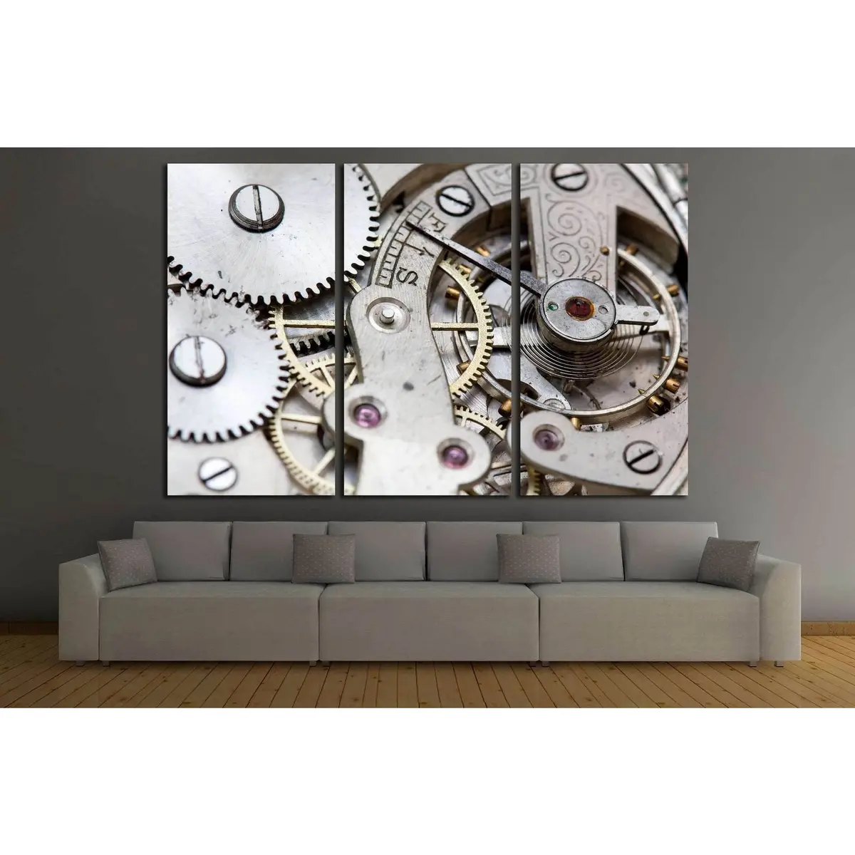 Clock Wall Art №216 Ready To Hang Canvas Print 5