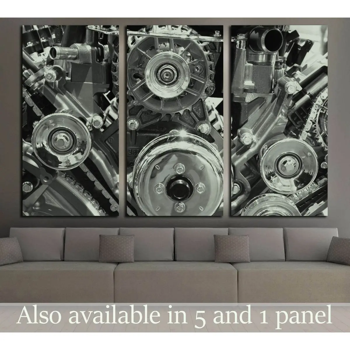 Close Up Engine №137 Ready To Hang Canvas Print 5