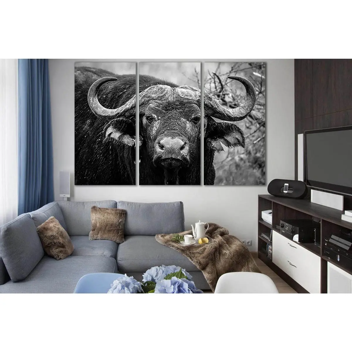 Close Up Of Buffalo №Sl890 Ready To Hang Canvas Print 5