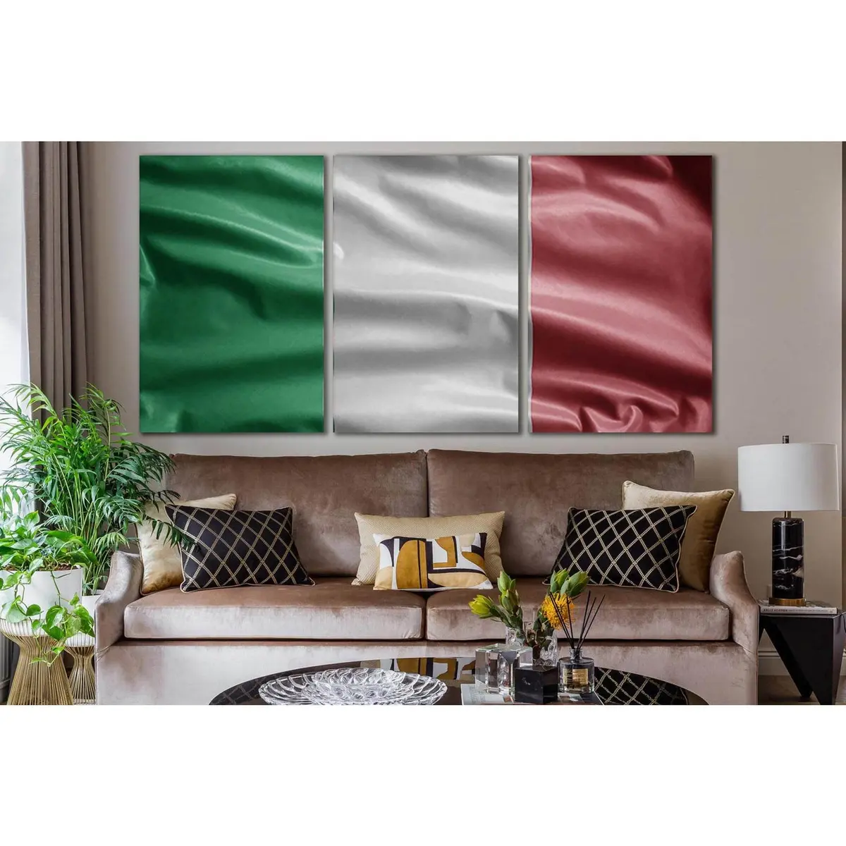 Close Up Of Italy Flag №Sl1184 Ready To Hang Canvas Print 5