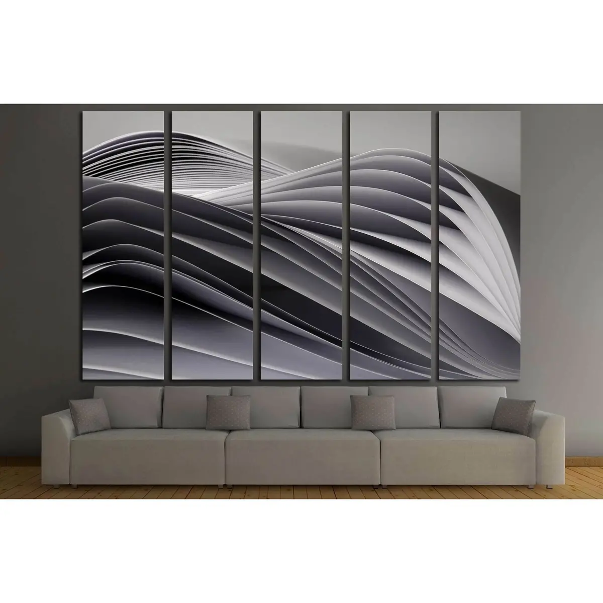 Abstract Ocean Texture Canvas Art – Close-Up Textured Wall Decor - Image 3