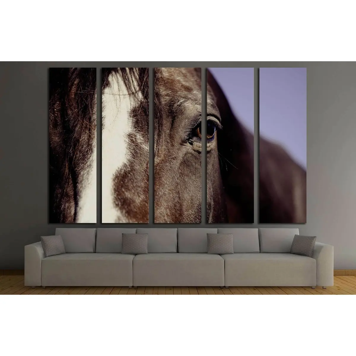 Horse Portrait Canvas Wall Art №5017 - Image 3