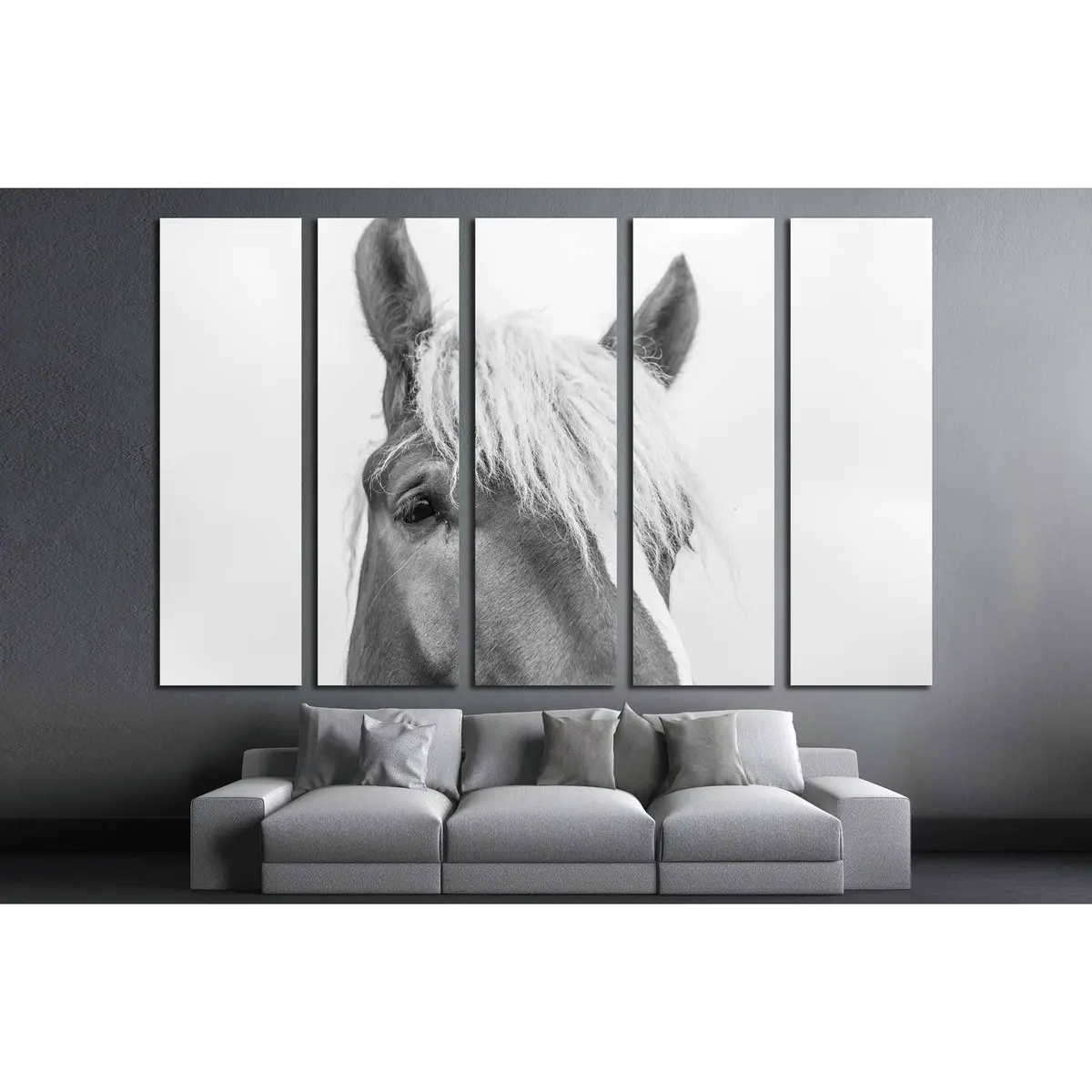Elegant Horse Closeup Wall Art Print #5007 - Image 3