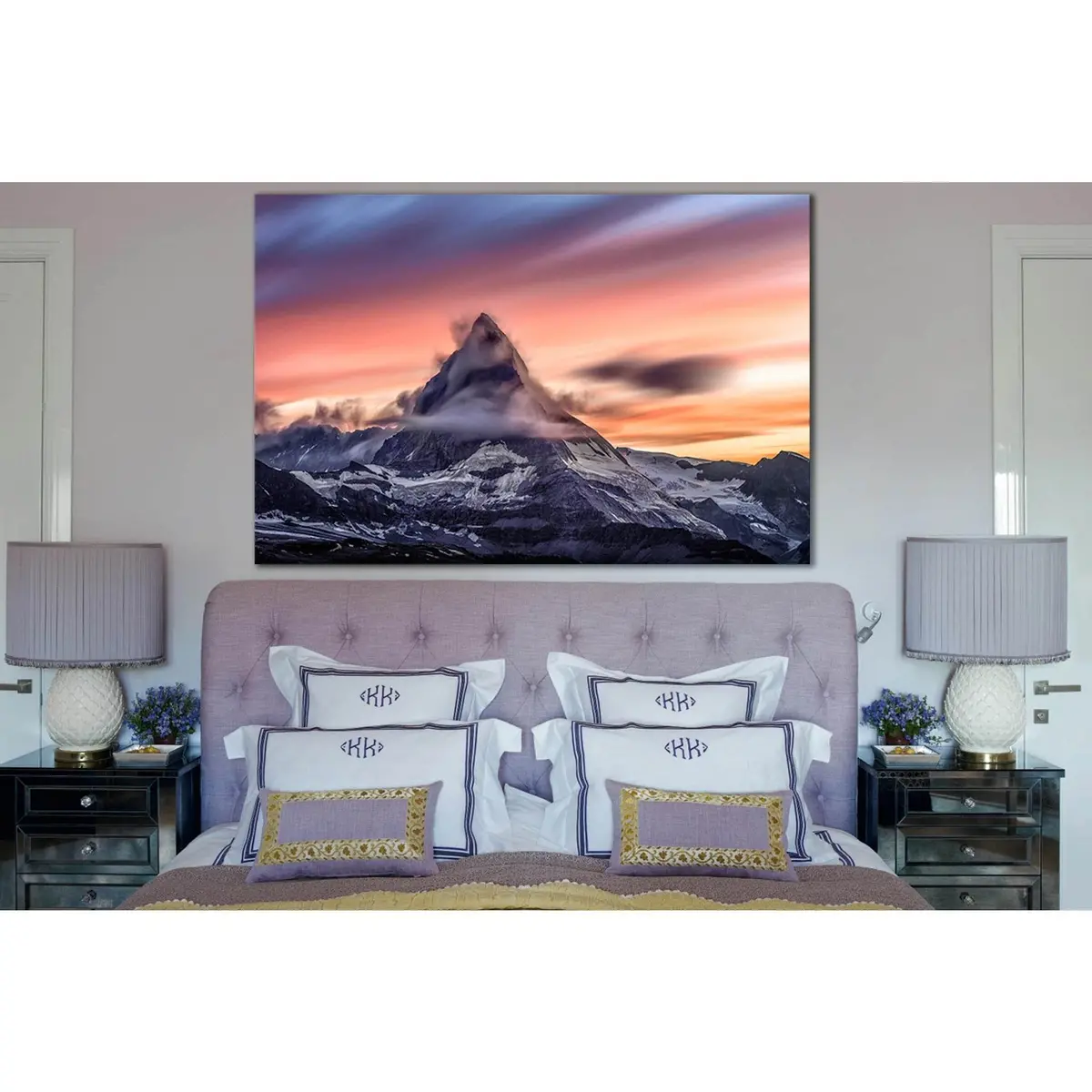 Cloud And Mountain Snowcapped №Sl1587 Ready To Hang Canvas Print 1