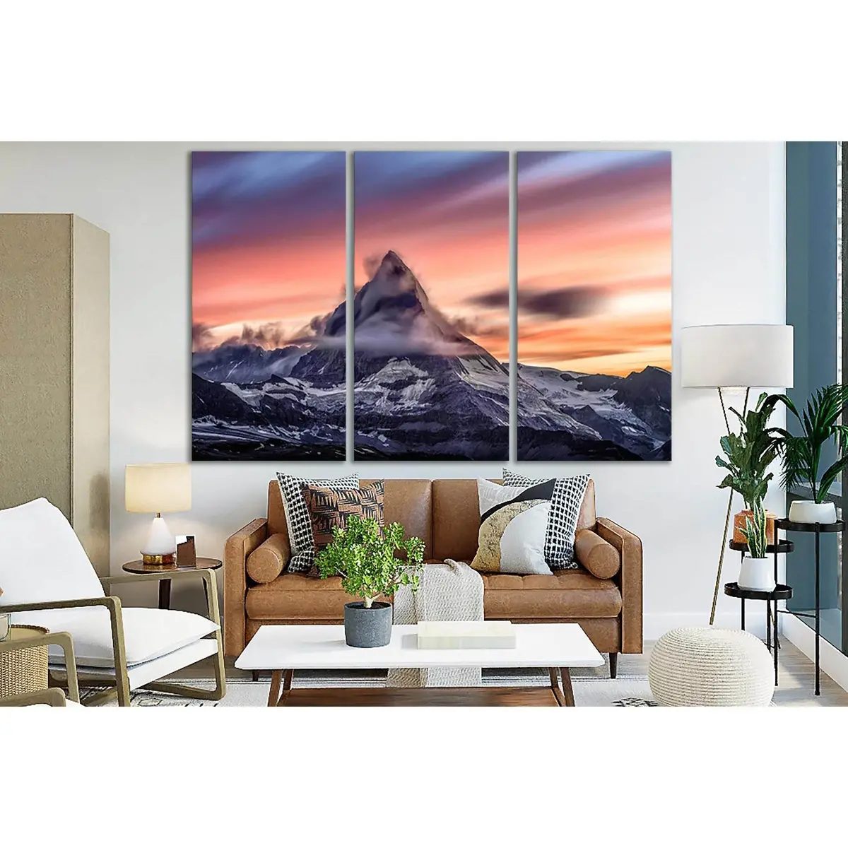 Cloud And Mountain Snowcapped №Sl1587 Ready To Hang Canvas Print 5