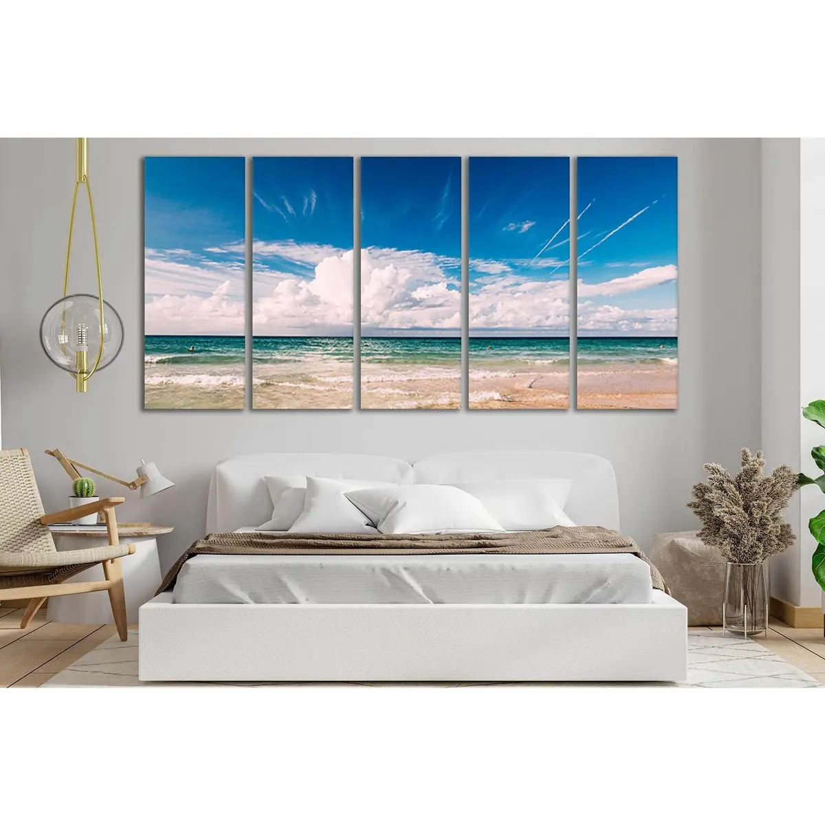 Serene Cloudscape Over Water #SL153 – Premium Ready-to-Hang Canvas Print - Image 3