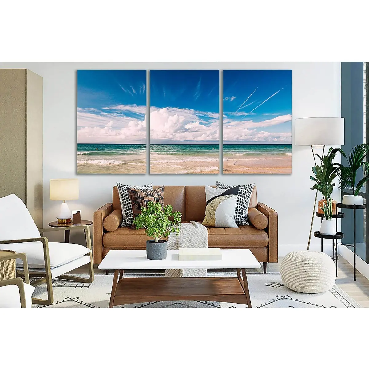 Clouds Above Body Of Water №Sl153 Ready To Hang Canvas Print 5