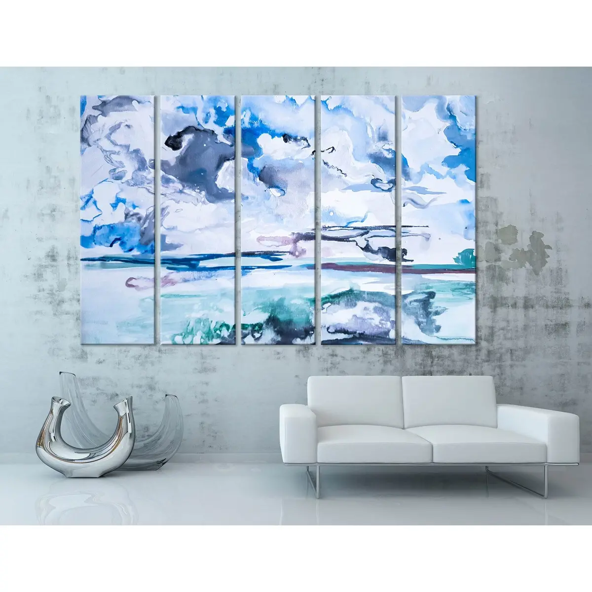 Abstract Cloud Sky Canvas Art №04257 – Premium Ready-to-Hang Wall Decor