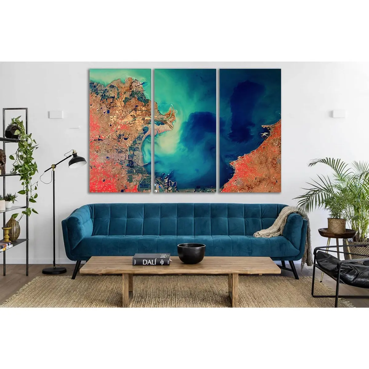Coastal City Aerial View №Sl133 Ready To Hang Canvas Print 5