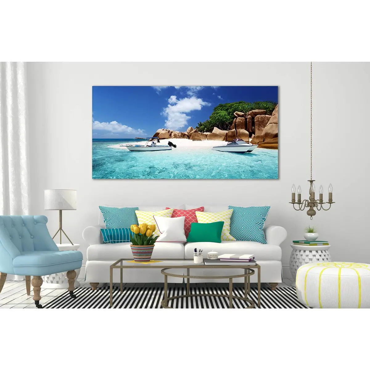 Coco Island Seychelles №Sl67 Ready To Hang Canvas Print 1