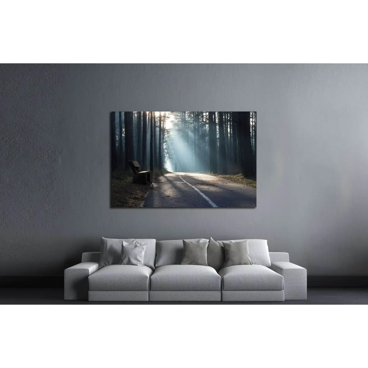 Cold Morning №3100 Ready To Hang Canvas Print 3