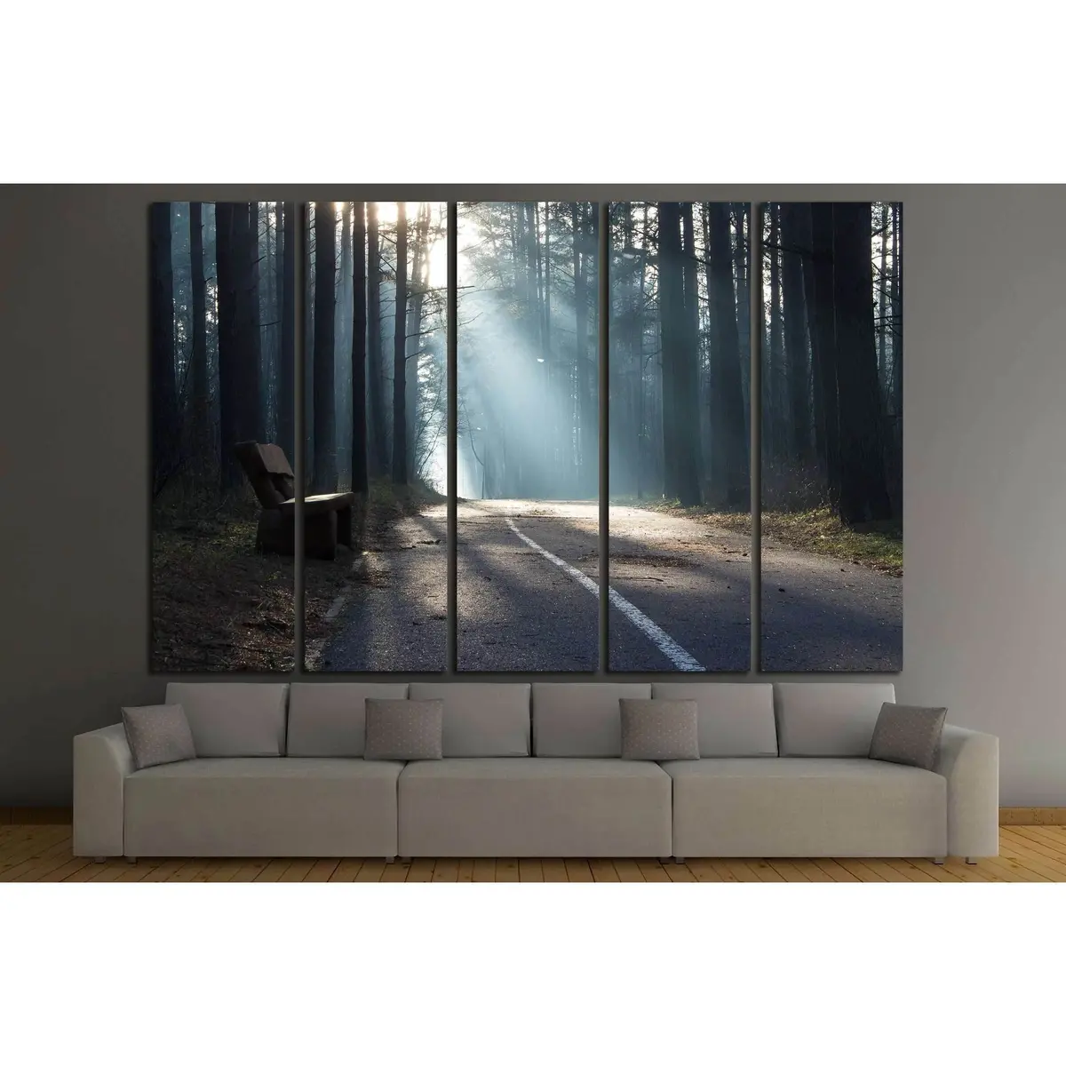 Cold Morning #3100 Premium Ready-to-Hang Canvas Wall Art - Image 3