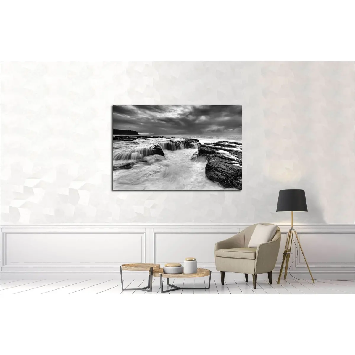 Collaroy Beach In Sydney At Sunrise №3166 Ready To Hang Canvas Print 3