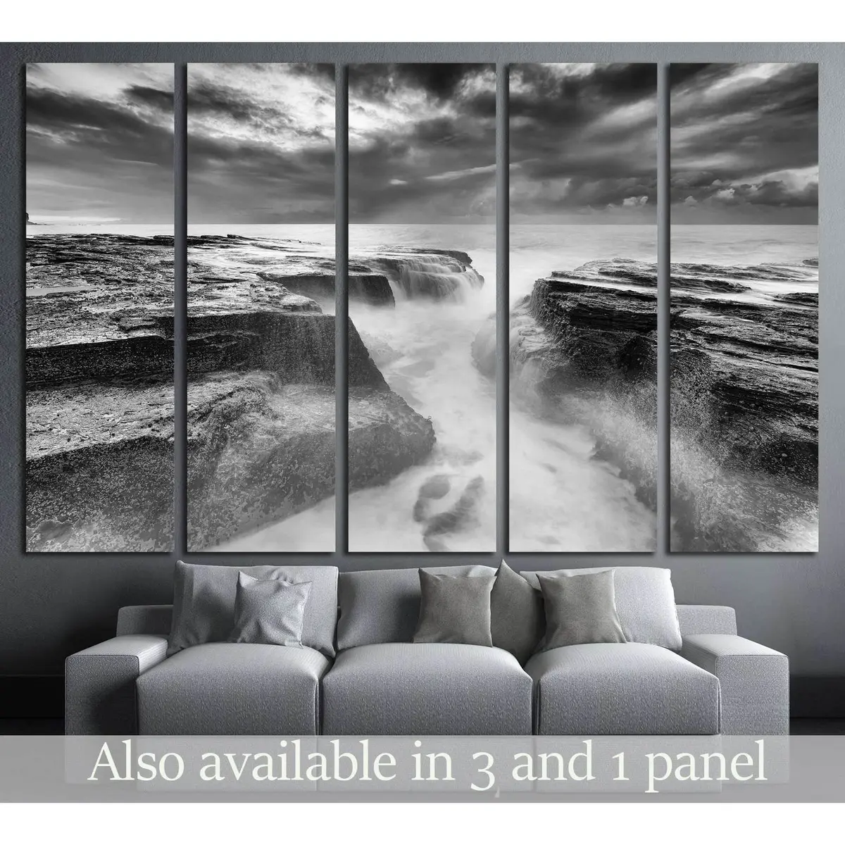Collaroy Beach and Narrabeen Head Canvas Wall Art – Ready-to-Hang Australian Coastal Print