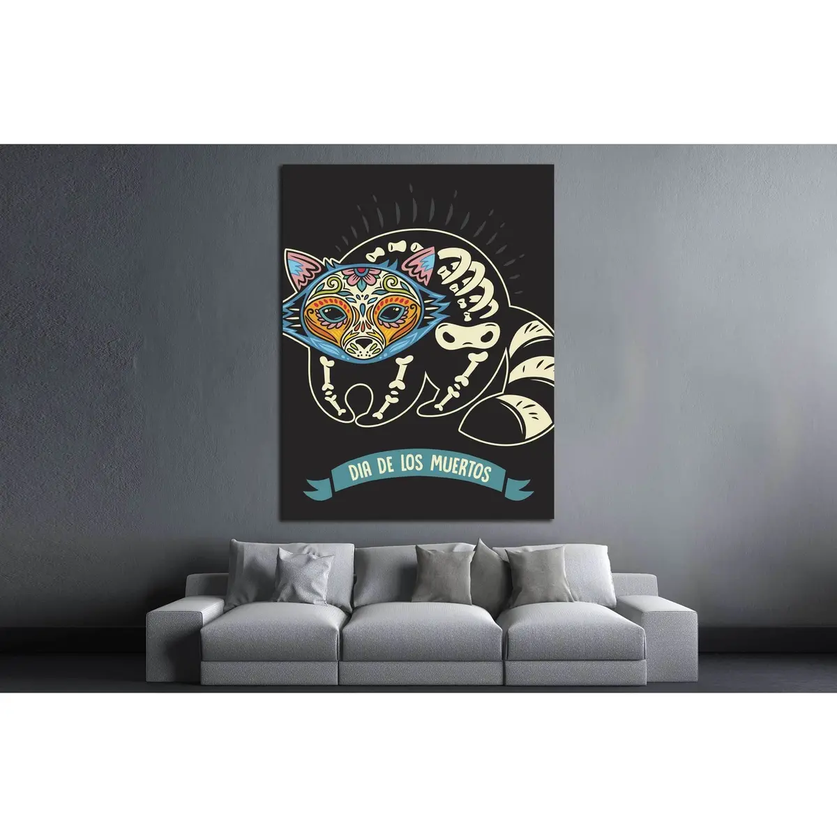 Color Cat №4582 Ready To Hang Canvas Print 3