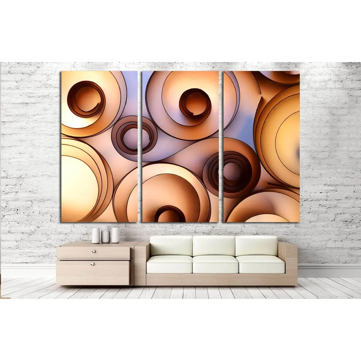 Color Paper Decoration №3223 Ready To Hang Canvas Print 5