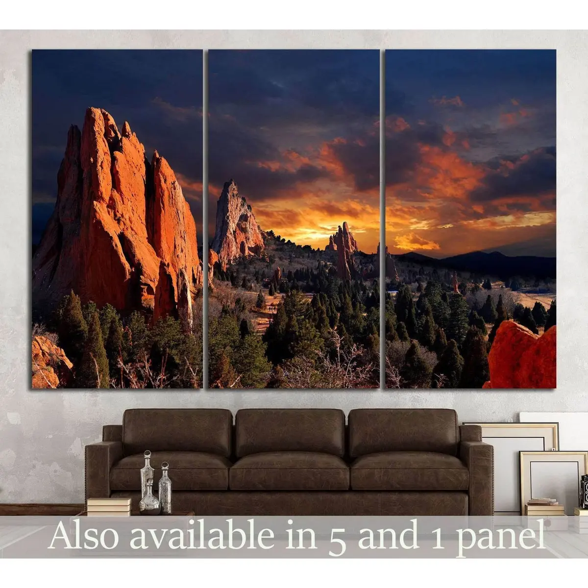 Colorado Springs, Colorado №1035 Ready To Hang Canvas Print 5