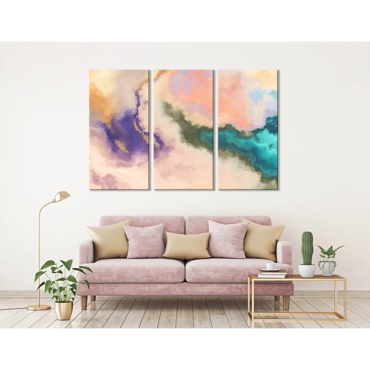 Colored Clouds Abstract №04343 Ready To Hang Canvas Print 5