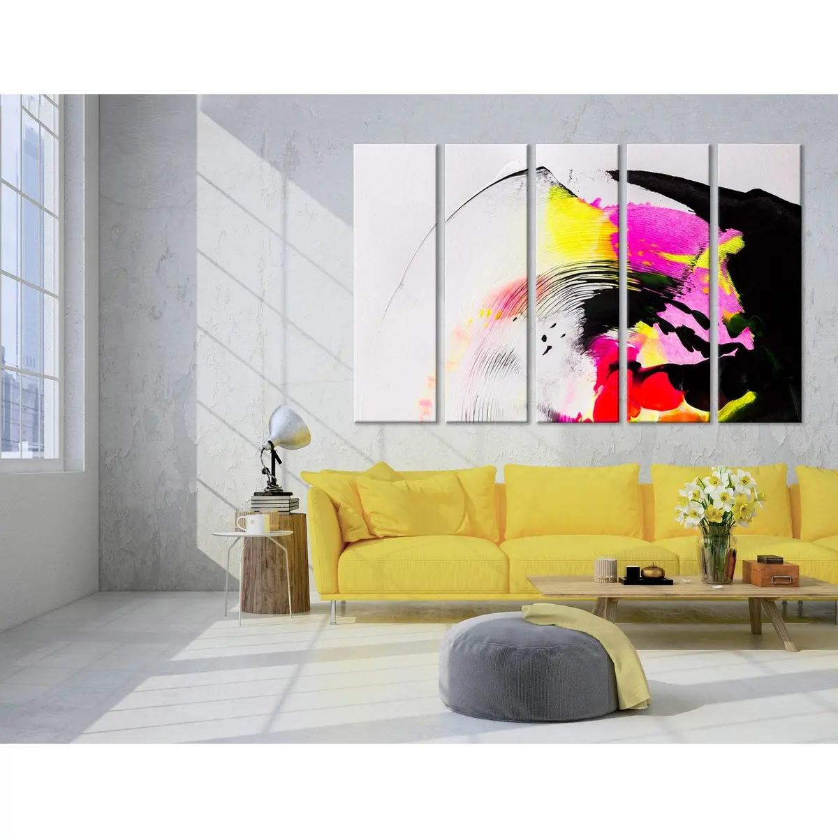 Vibrant Abstract Canvas Art Print №04391 – Pre-Stretched & Ready to Hang