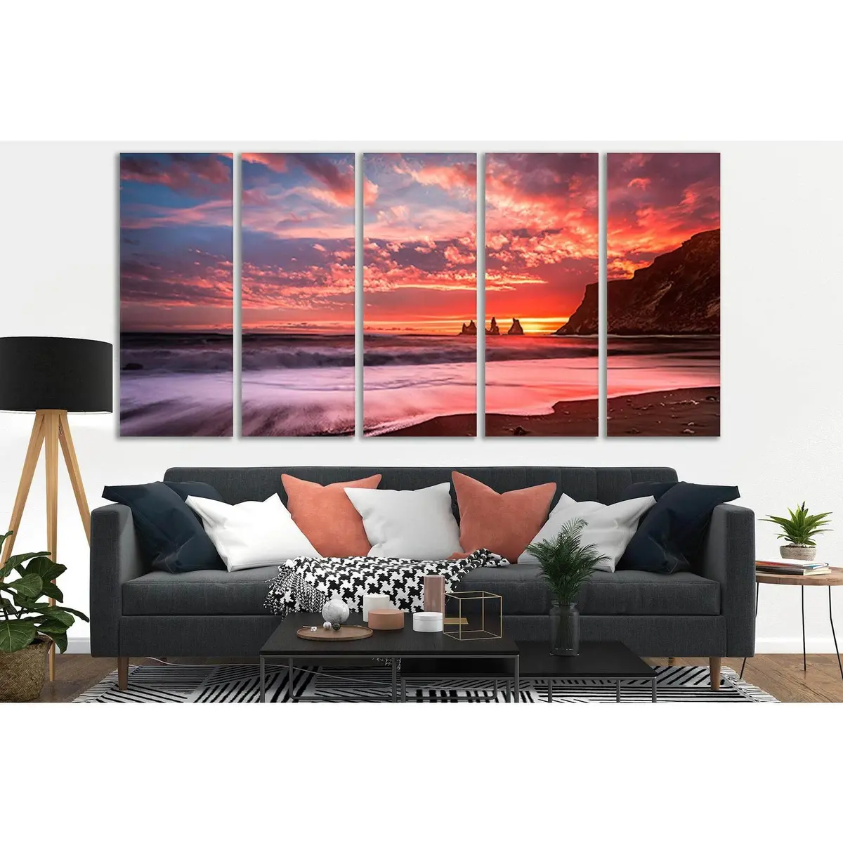 Vibrant Sunset Canvas Art №SL275 – Premium Ready-to-Hang Wall Decor