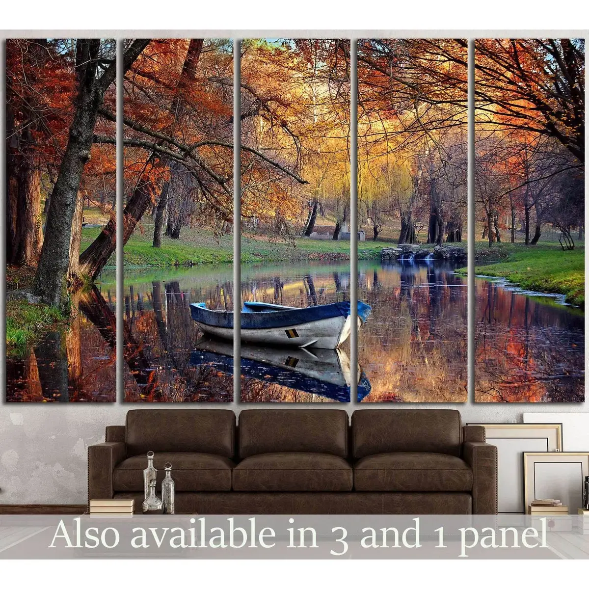 Vibrant Fall Scene #850 – Premium Ready-to-Hang Canvas Wall Art