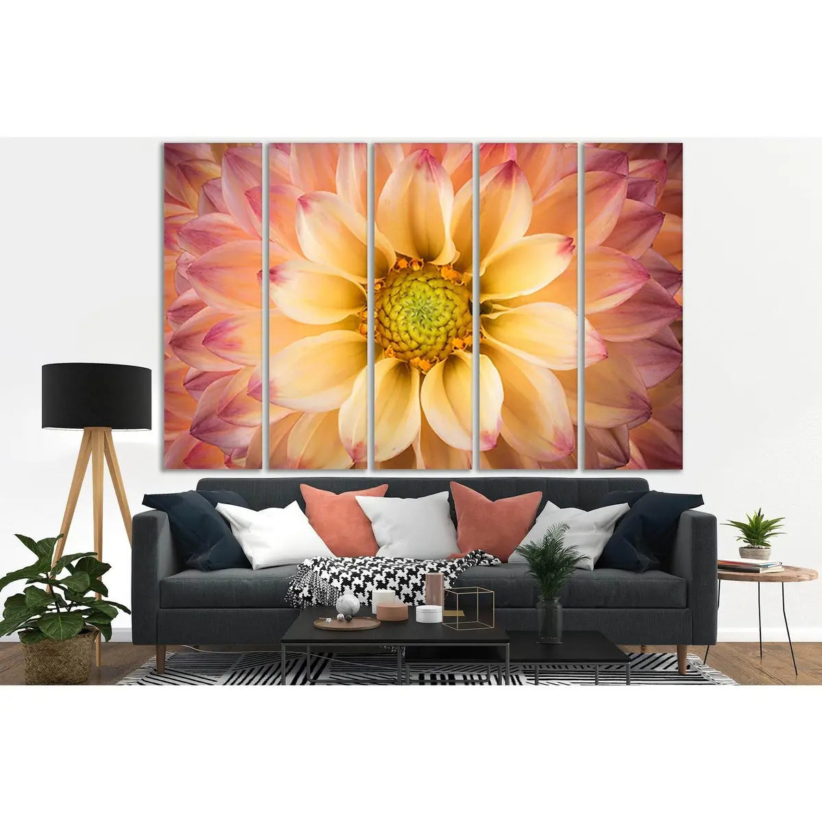 Vibrant Flower Macro Canvas Art №SL713 – Pre-Stretched, Ready-to-Hang Wall Decor