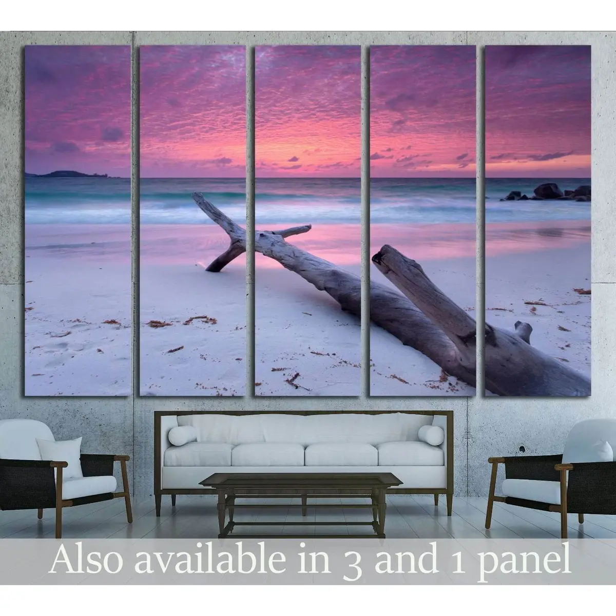 Vibrant Tropical Sunset Canvas Art – Seychelles Beach Wall Decor, Ready-to-Hang