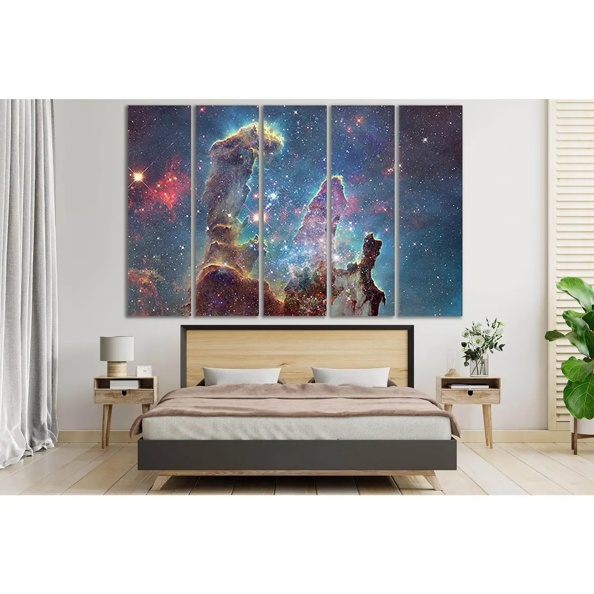 Vibrant Space Nebula Canvas Art №SL409 – Premium Ready-to-Hang Wall Decor - Image 3