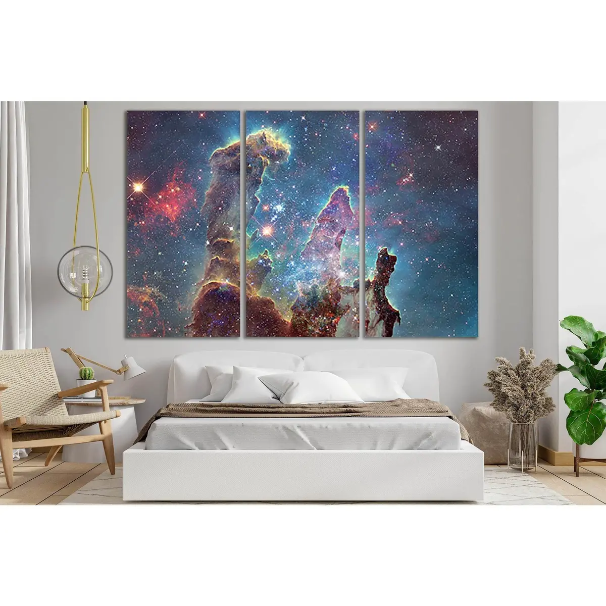 Colorful Space Nebula №Sl409 Ready To Hang Canvas Print 5
