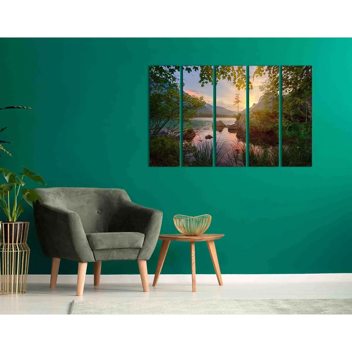 Vibrant Sunset Canvas Art №D1221 – Pre-Stretched & Ready to Hang - Image 3