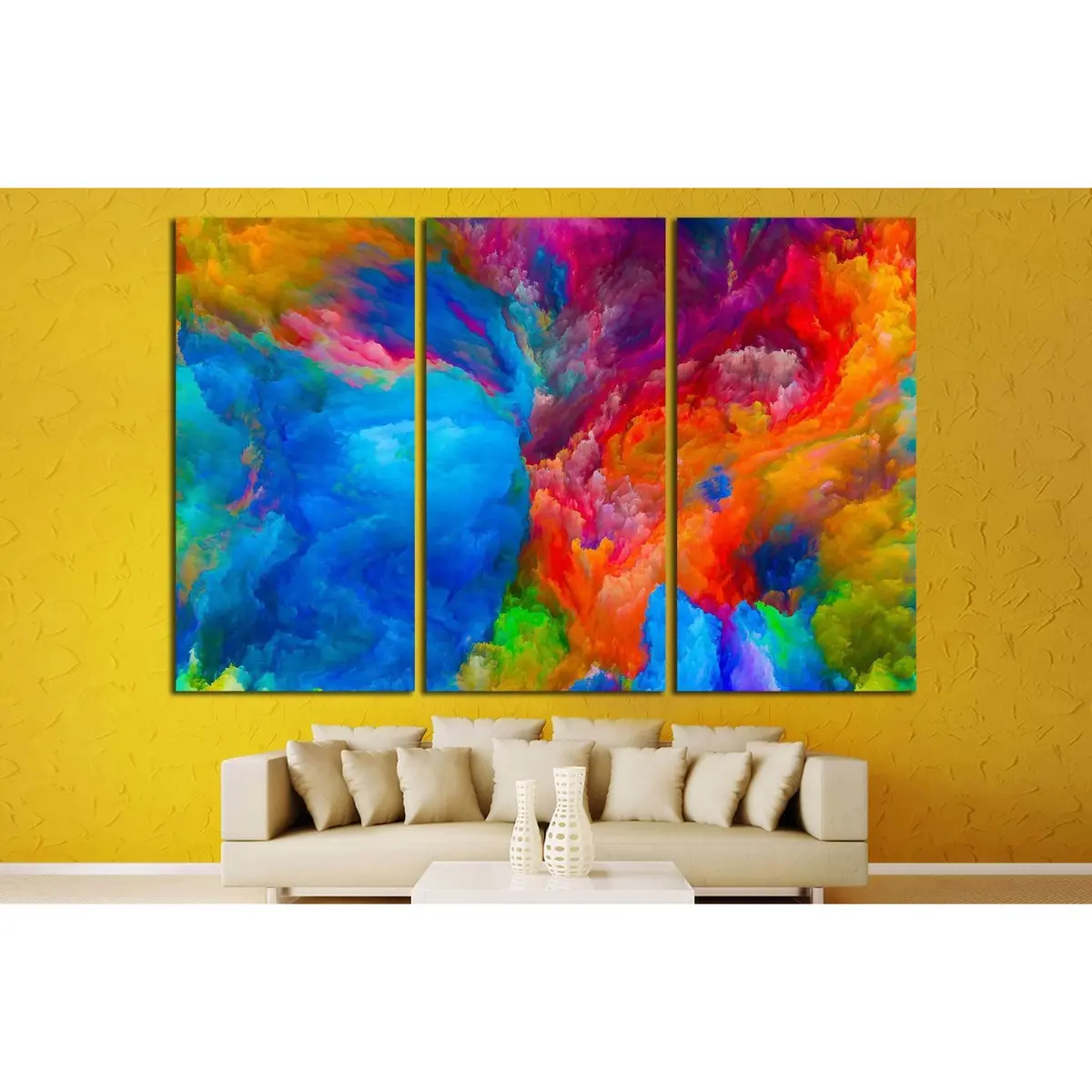 Colors Of Imagination Series. Composition Of Colorful Three Dimensional №2557 Ready To Hang Canvas Print 5