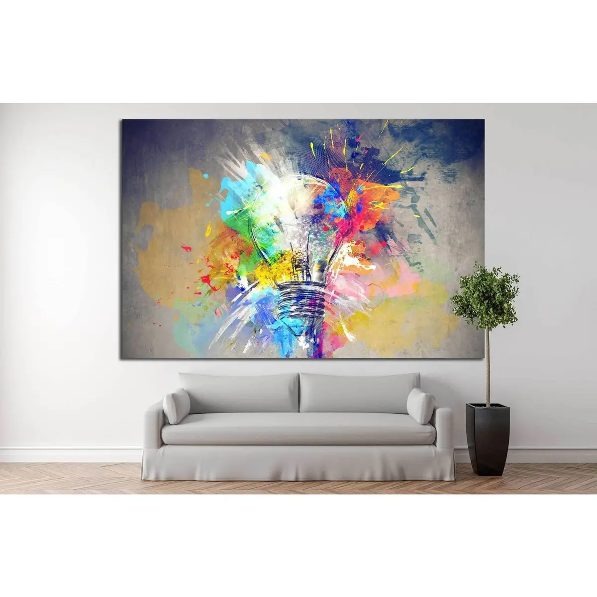 Colours Of Life №732 Ready To Hang Canvas Print 2