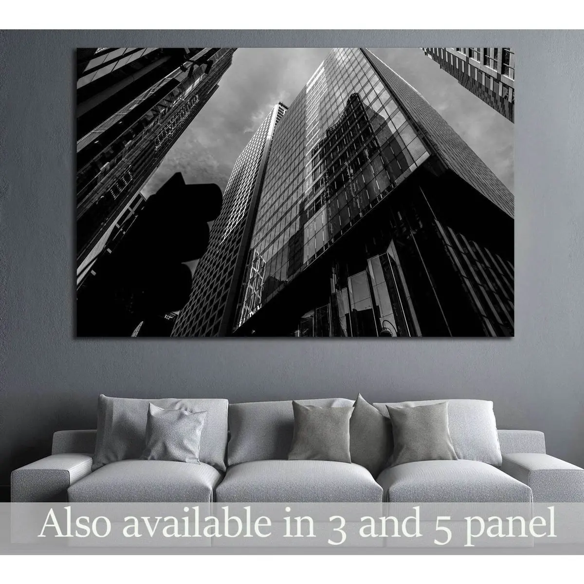 Commercial Building In Hong Kong №1576 Ready To Hang Canvas Print 1