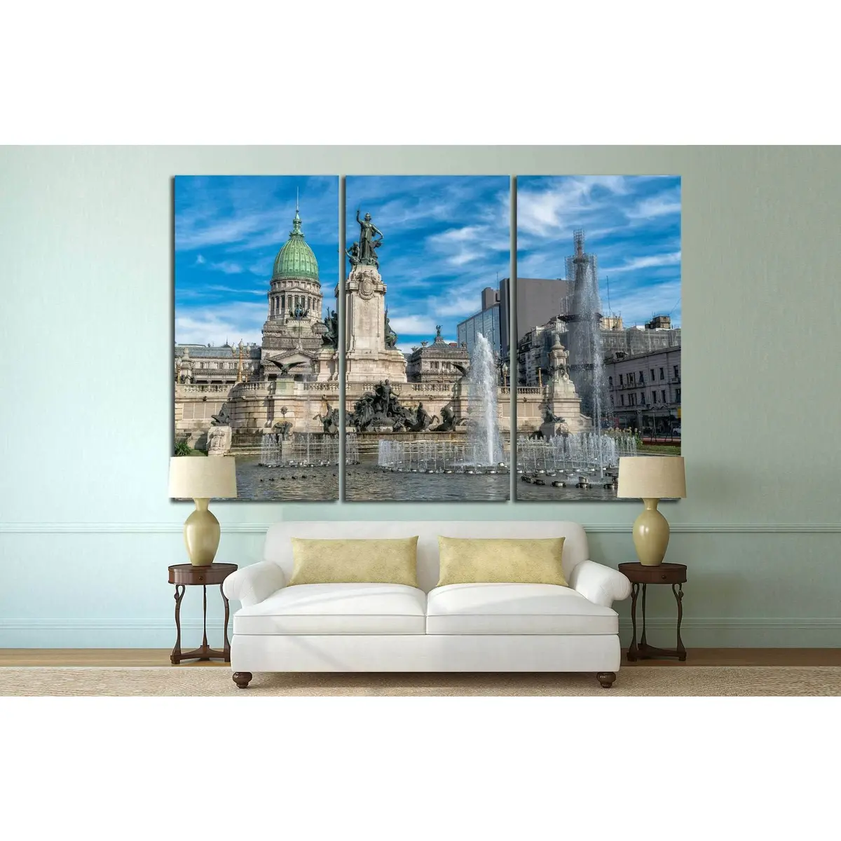 Congress Of The Argentina, Buenos Aires, Argentina №1239 Ready To Hang Canvas Print 5
