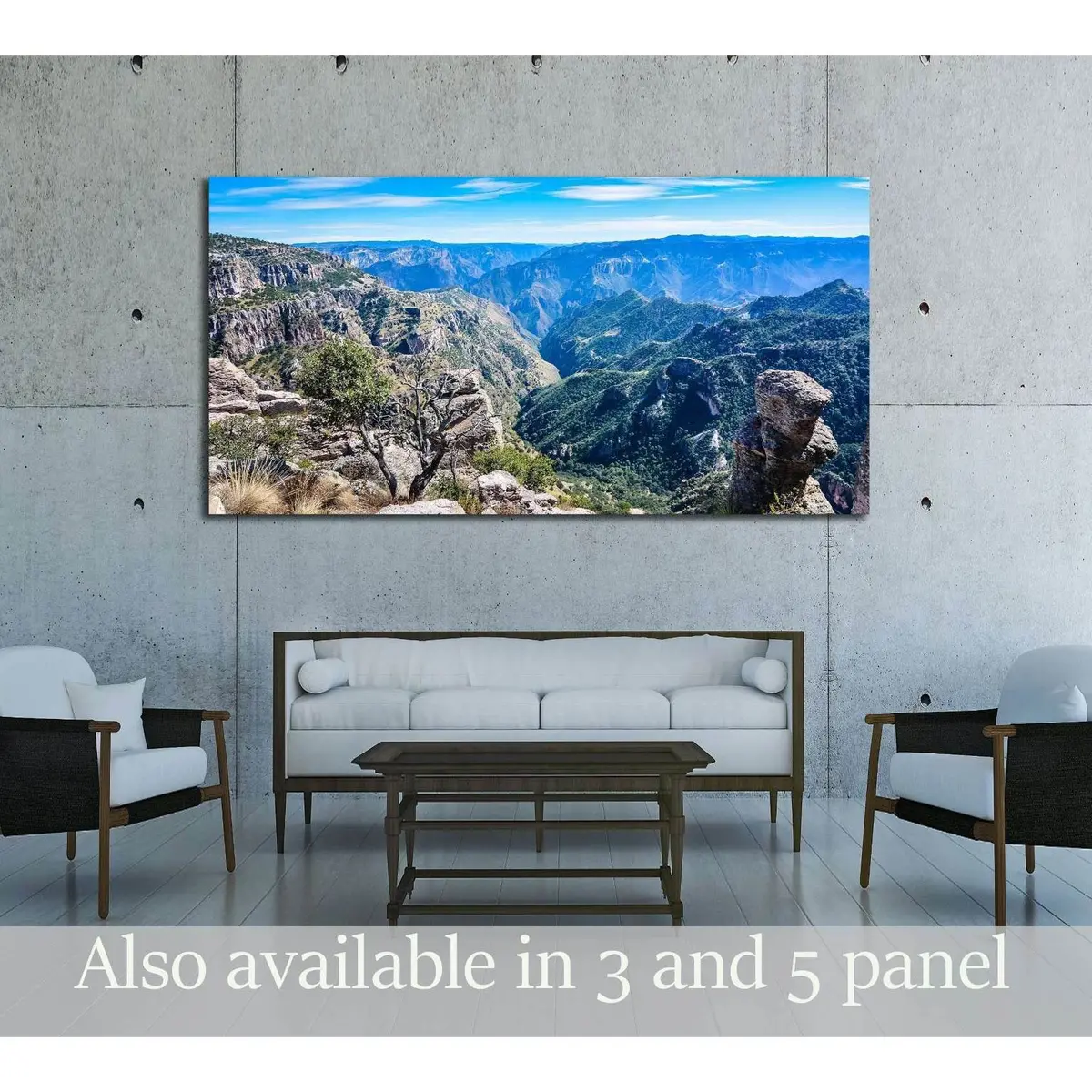 Copper Canyon - Sierra Madre Occidental, Chihuahua, Mexico №3214 Ready To Hang Canvas Print 1