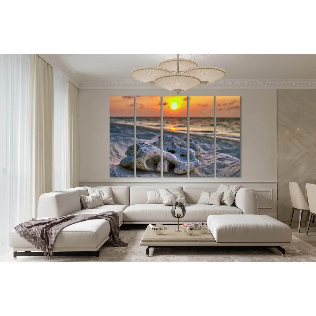 Coral Dawn Wall Art №D1760 – Premium Ready-to-Hang Canvas Print