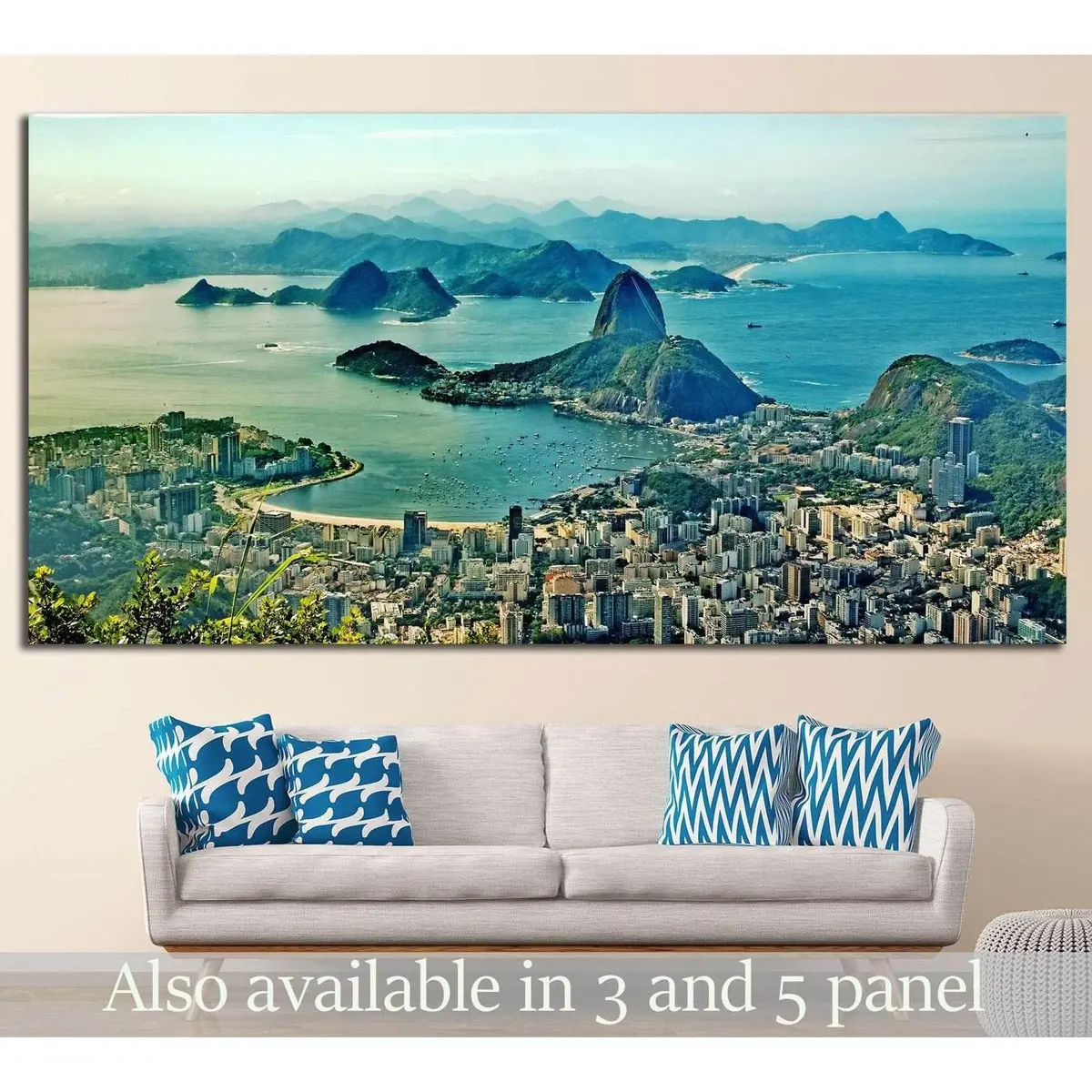 Corcovado, Rio De Janeiro, Brazil №1158 Ready To Hang Canvas Print 1